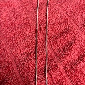 Sterling 925  chain . 16 inch with claw clasp .